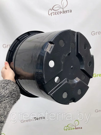 Горшок круглый под саженцы 25л, ø 43см, высота 26 см