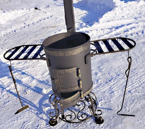 Боковой столик для печи под казан