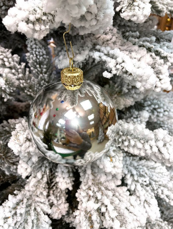 Шары пластиковые, серебро глянец Шары пластиковые, глянец серебро