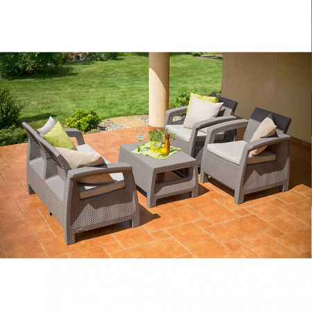 Комплект мебели СORFU SET, капучино [227640]