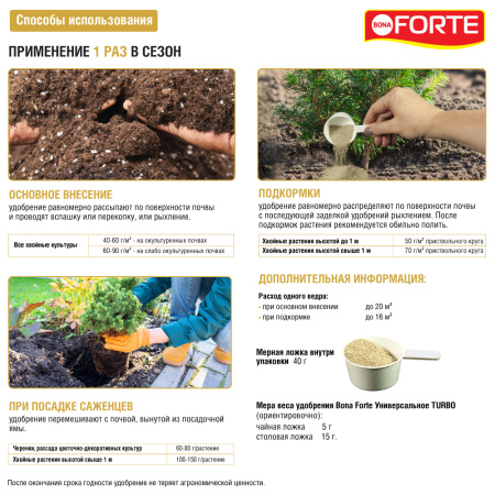 Удобрение Bona Forte пролонгированное "Хвойное" с биодоступным кремнием, 1 л