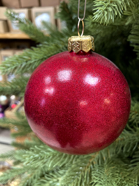 Шар елочный стекл. 8 см, [209]