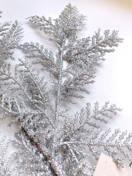 Украшение елочное "Ветка туи" 42см 