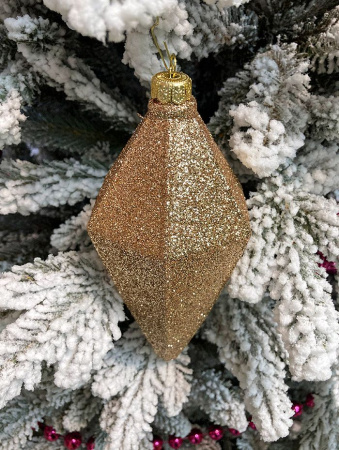 Украшение елочное "Кристалл" золото