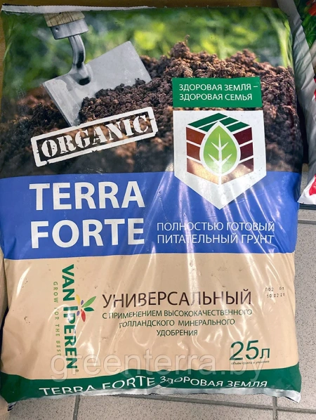 Грунт универсальный TERRA FORTE "Здоровая земля" 25 л