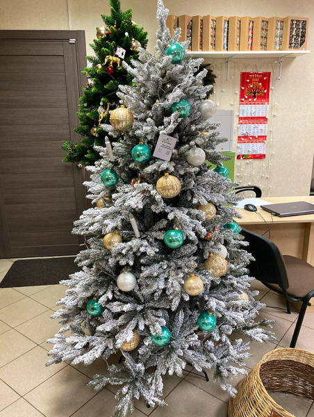 Шар елочный стекл. 8 см, [215s]