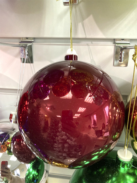 Шары пластиковые, бордо опал