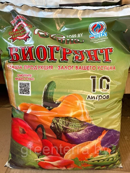 Грунт торфяной питательный "Двина" биогрунт, 10 л