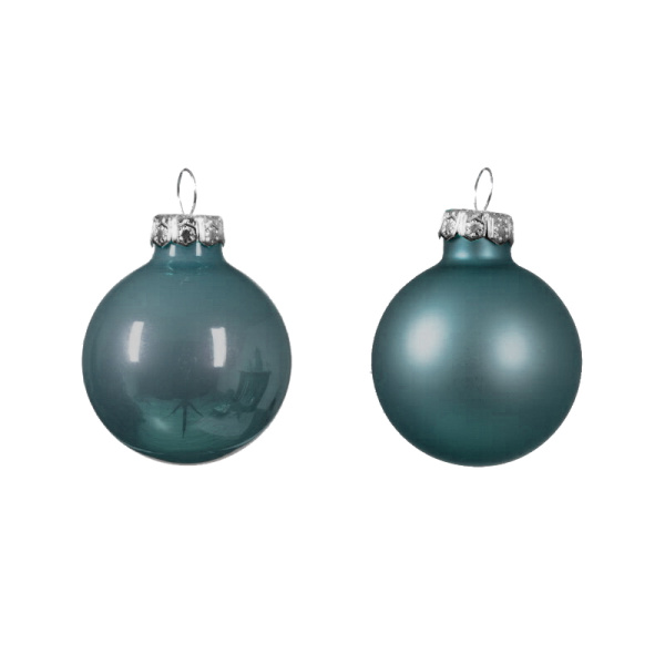 Набор стекл. шаров 3.5 см голубой туман mix, 16 шт [010297]