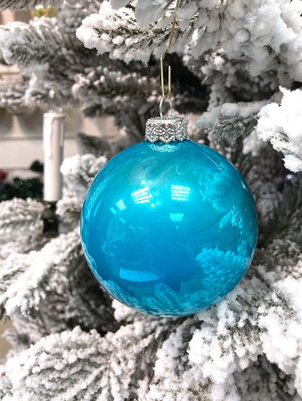 Шары пластиковые, бирюзовый опал