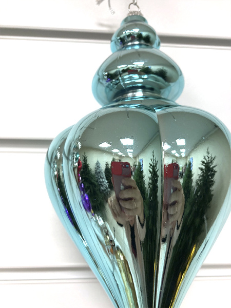 Украшение елочное "Сосулька" 25см голубой [HL202502]