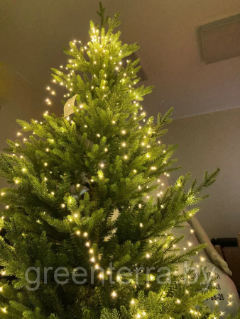 Гирлянда Лучи Росы, 12 нитей, 408 теплых белых микро LED с мерцанием [496141]