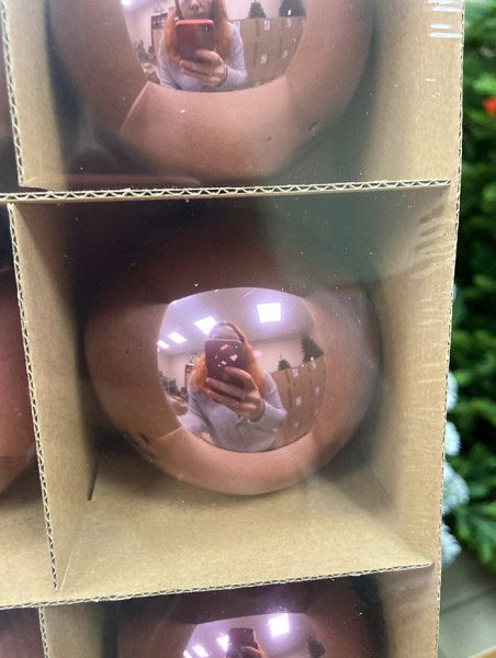 Шар елочный стекл. 8 см, [181]