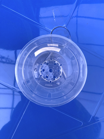 Горшок для орхидеи "№1" 0.8л,  ø11.5см, высота 11см, прозрачный