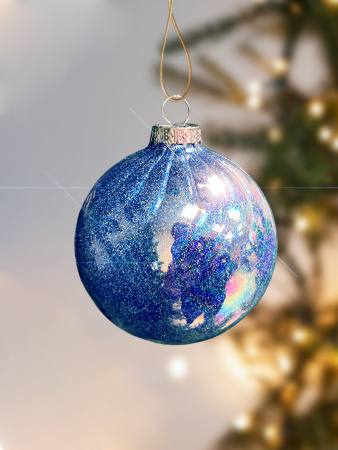 Шар елочный стекл. [5921-1]