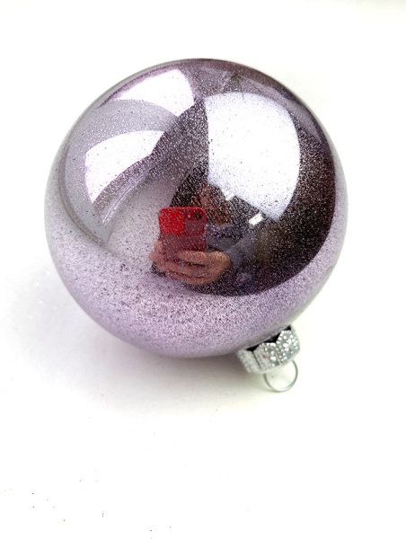 Шар елочный стекл. 8 см, [G-199s]