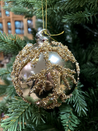 Шар елочный стекл. [67340]