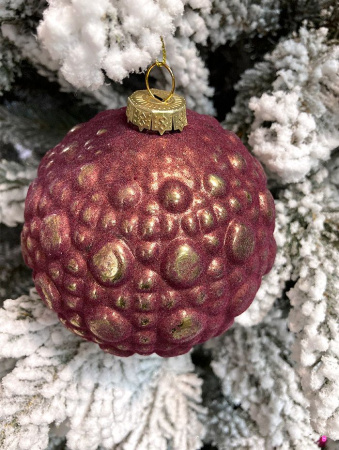 Шар елочный стекл. 10см [20206-10/B19]