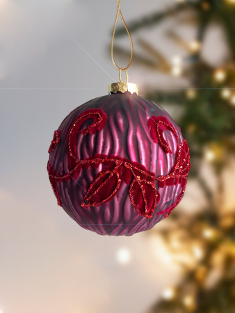 Шар елочный стекл. [5999-8]