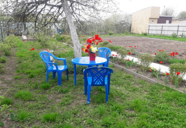 Пластиковый стул - Кресло для дачи "Престиж-2" [110-0034]