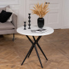Стол круглый Teori чёрно-белый