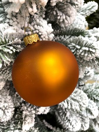 Шар елочный стекл. "Глянцевый" 8 см, [G-11]