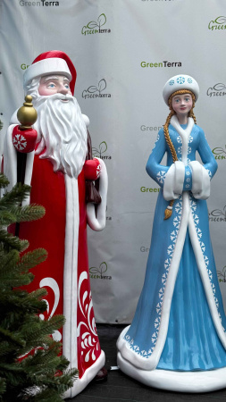 Новогодняя фигура для фотозоны "Дед мороз с мешком"