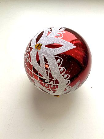 Набор шаров пластик. декор №7 разные цвета, 6см /  8см / 10см Шар пластиковый декорированный