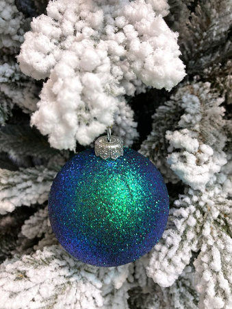 Шары пластиковые, парча синий хамелеон ВН19 Шары пластиковые, парча синий хамелеон