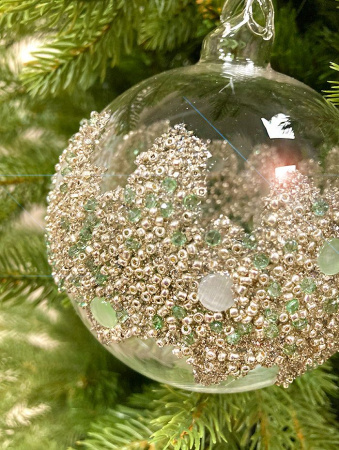 Шар елочный стекл. [63742]