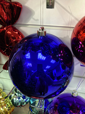 Шары пластиковые, глянец синий [blue-3]