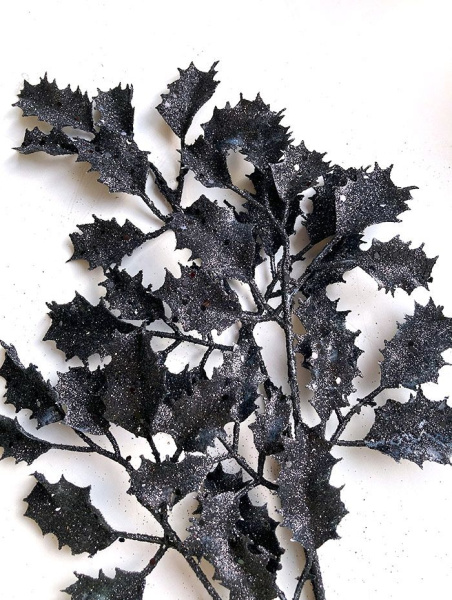 Украшение елочное "Ветка падуба" 66см 