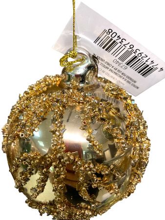 Шар елочный стекл. [67340]