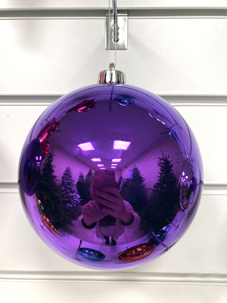 Шары пластиковые, глянец фиолетовый [purple-6]