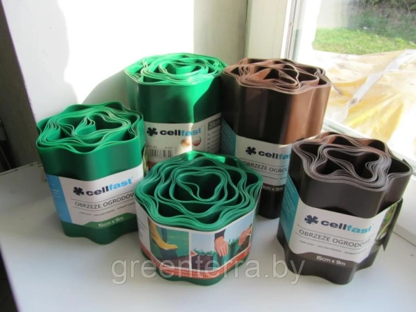  Бордюр для клумб 10см*9м, зелёный