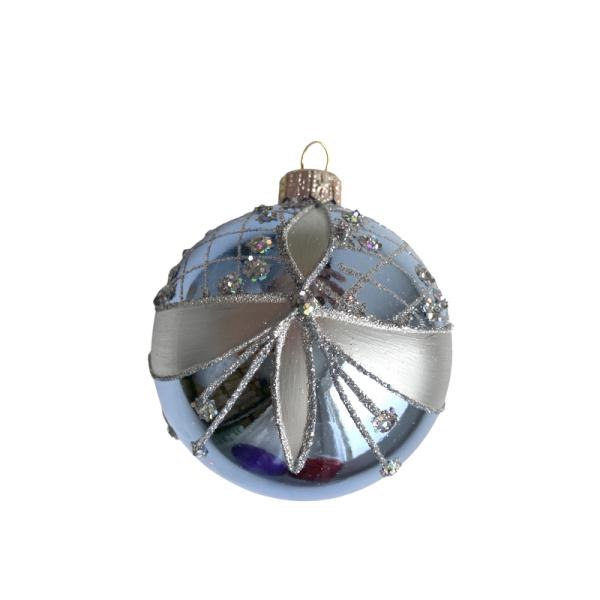 Набор шаров пластик. декор №6 разные цвета, 6см / 8см / 10см Шар пластиковый декорированный