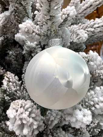 Шар елочный стекл. "Текстурный" 8 см, [55]