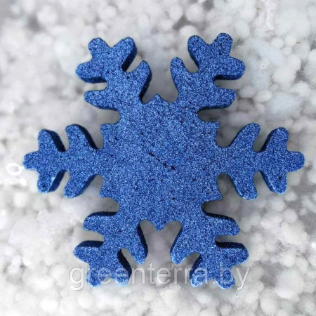 Украшение для больших ёлок "Снежинка" 45см, парча разных цветов