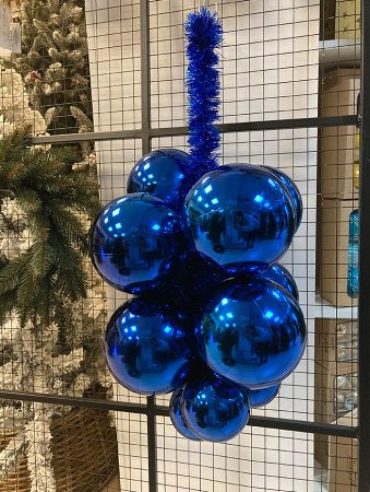 Украшение для больших ёлок "Гроздь из шаров" 50 см