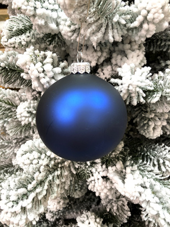 Шар елочный стекл. "Глянцевый" 8 см, [G-48]