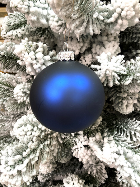 Шар елочный стекл. 8 см, [G-48]