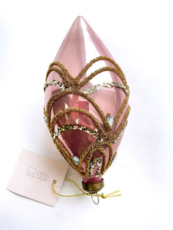 Игрушка елочная стекл. [5010-2B]