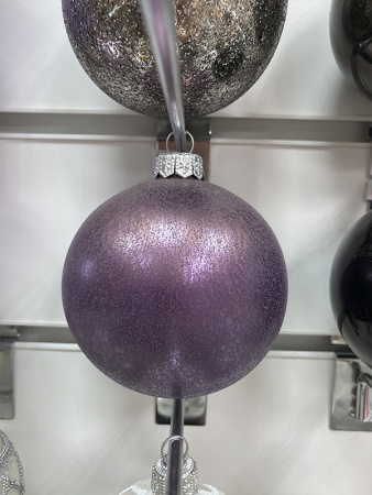 Шар елочный стекл. 8 см, [G-134]