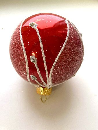 Набор шаров пластик. декор №5 разные цвета, 6см / 8см / 10см Шар пластиковый декорированный