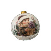 Шар елочный стекл. декупаж 12 см, [DQ2]