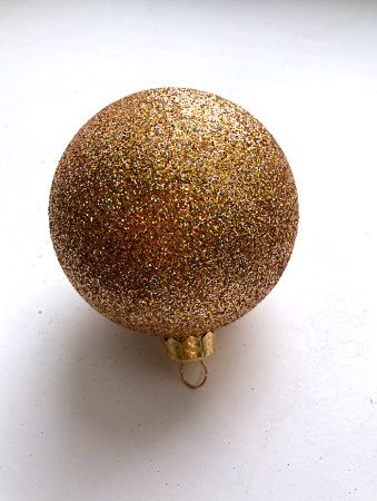 Шары пластиковые, парча тёмное золото В04 Шары пластиковые, парча тёмное золото