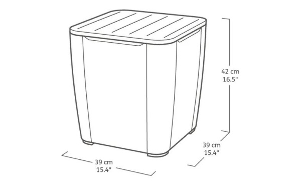 Комплект мебели из искусственного ротанга Iowa balcony, капучино [224383]