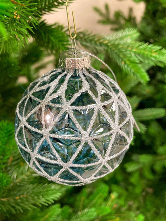 Шар елочный стекл. [0199-8]