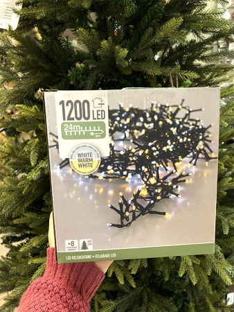 Светодиодная гирлянда Koopman Snake Comfort Basic, 1200 тепл./хол. белых LED, IP44 [AX8512150]