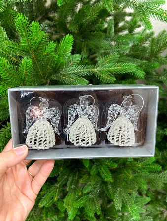 Набор игрушек елочных стекл. [6165-2]